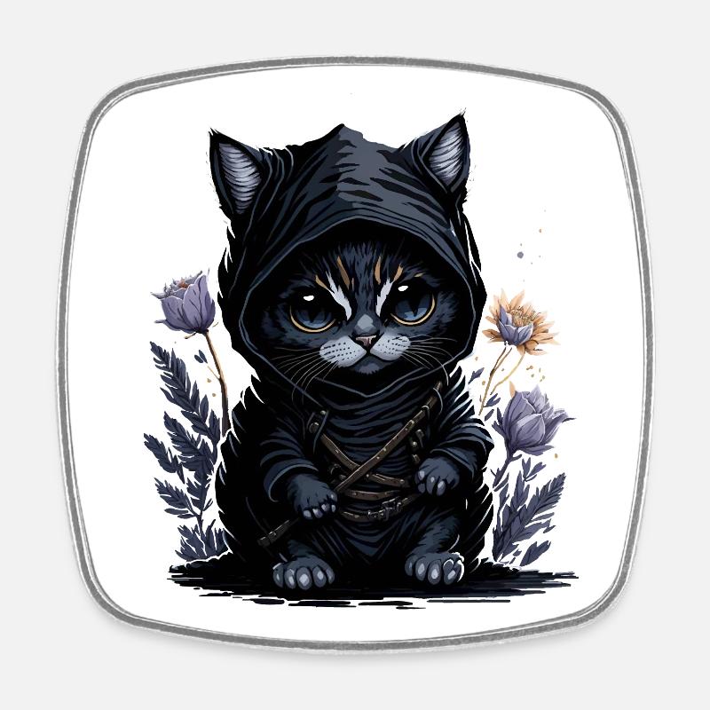 Sentez-vous épique avec le chat ninja - Magnet carré - blanc
