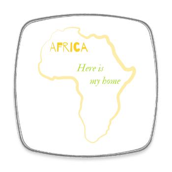 Afrika Das ist mein Zuhause - Viereckiger Kühlschrankmagnet - Weiß - Vorne