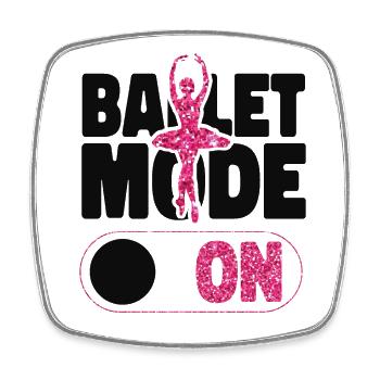 Ballet Dancer Dance Girl Ballerina - Viereckiger Kühlschrankmagnet - Weiß - Vorne