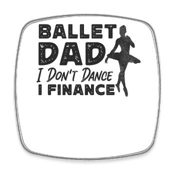 Ballet Dancer Dance Girl Ballerina - Square fridge magnet - white - Front