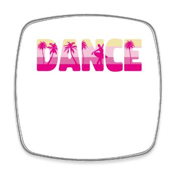 Ballet Dancer Dance Girl Ballerina - Square fridge magnet - white - Front