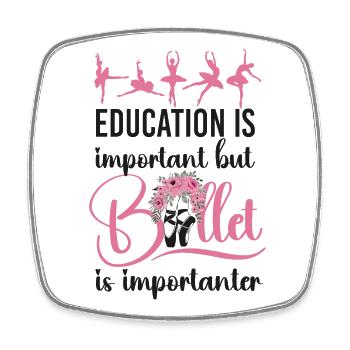Ballet Dancer Dance Girl Ballerina - Viereckiger Kühlschrankmagnet - Weiß - Vorne