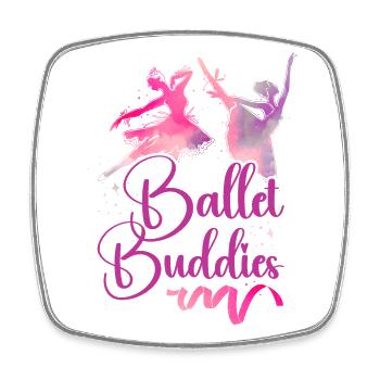 Ballet Dancer Dance Girl Ballerina - Square fridge magnet - white - Front