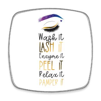 Cute Licensed Esthetician Skincare - Square fridge magnet - white - Front