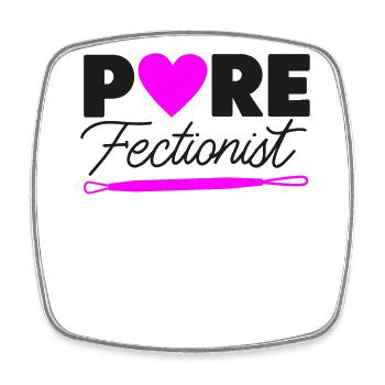 Soins de la peau esthéticienne mignonne - Magnet carré - blanc - Devant