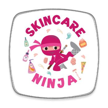 Cute Esthetician Skincare - Square fridge magnet - white - Front