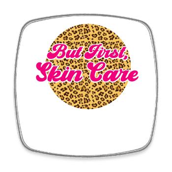 Cute Licensed Esthetician Skincare - Square fridge magnet - white - Front