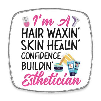 Cute Licensed Esthetician Skincare - Viereckiger Kühlschrankmagnet - Weiß - Vorne