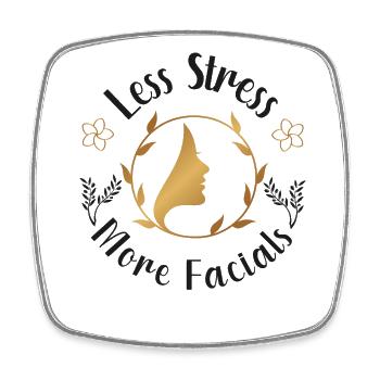 Soins de la peau d’esthéticienne agréée mignonne - Magnet carré - blanc - Devant