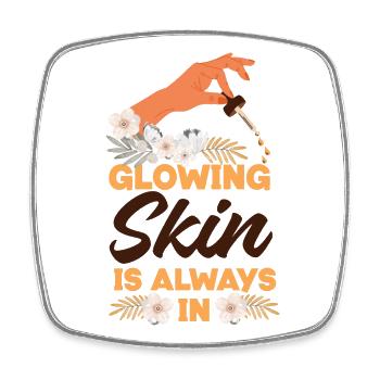 Cute Licensed Esthetician Skincare - Viereckiger Kühlschrankmagnet - Weiß - Vorne