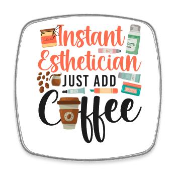 Cute Licensed Esthetician Skincare - Viereckiger Kühlschrankmagnet - Weiß - Vorne