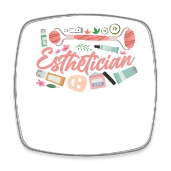 Cute Licensed Esthetician Skincare - Viereckiger Kühlschrankmagnet - Weiß - Vorne