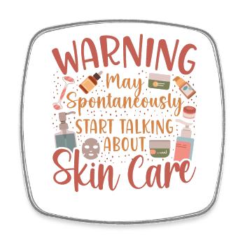 Cute Licensed Esthetician Skincare - Viereckiger Kühlschrankmagnet - Weiß - Vorne
