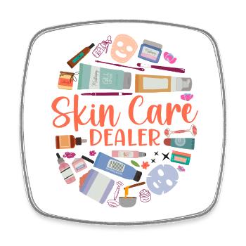 Cute Licensed Esthetician Skincare - Viereckiger Kühlschrankmagnet - Weiß - Vorne