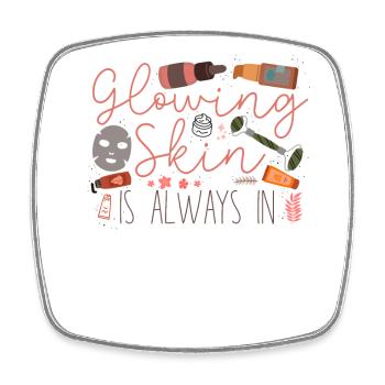 Cute Licensed Esthetician Skincare - Viereckiger Kühlschrankmagnet - Weiß - Vorne