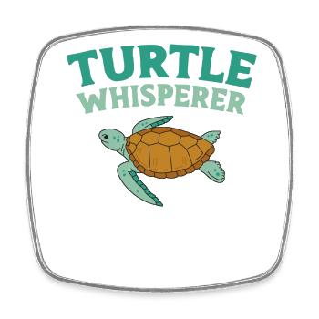 Sea Turtle Tortoise Turtle - Viereckiger Kühlschrankmagnet - Weiß - Vorne