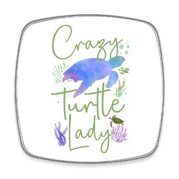 Sea Turtle Tortoise Watercolor - Viereckiger Kühlschrankmagnet - Weiß - Vorne