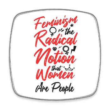 Feminist Feminism The Radical - Square fridge magnet - white - Front