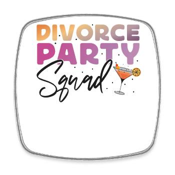 Happy Divorce Party Divorce Party - Square fridge magnet - white - Front