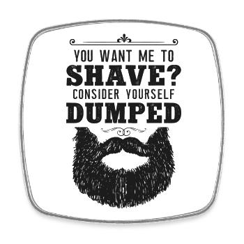 Beard Lover Bearded Man You Want - Viereckiger Kühlschrankmagnet - Weiß - Vorne