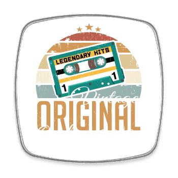October 2012 Birthday Gift 2012 October - Square fridge magnet - white - Front