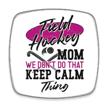 Field Hockey Mom Field Hockey Mom - Viereckiger Kühlschrankmagnet - Weiß - Vorne