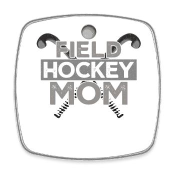 Field Hockey Mom Field Hockey Mom - Viereckiger Kühlschrankmagnet - Weiß - Vorne