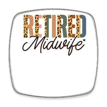 Infirmière sage-femme accoucheuse - Magnet carré - blanc - Devant