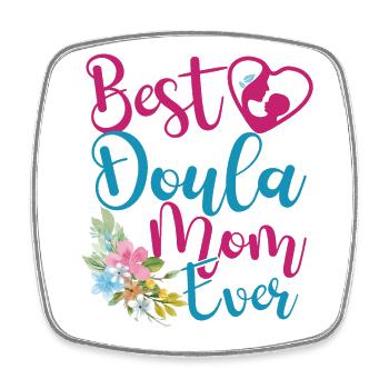 Doula Birth Worker Mom Best Doula - Viereckiger Kühlschrankmagnet - Weiß - Vorne