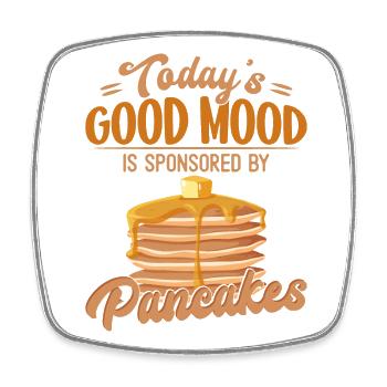 Pancake Lover Kids Today's Good - Viereckiger Kühlschrankmagnet - Weiß - Vorne