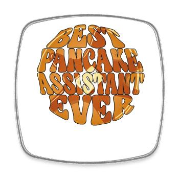 Pancake Lover Kids Best Pancake - Square fridge magnet - white - Front
