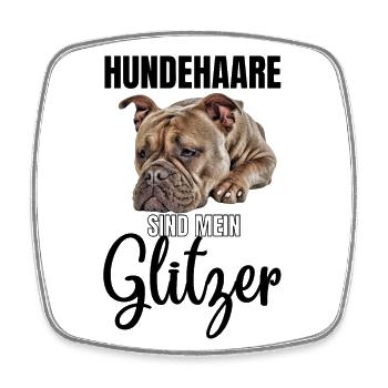 Bulldog Old English Bulldog Dog Dogs - Square fridge magnet - white - Front