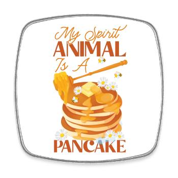 Pancake Lover Kids My Spirit - Square fridge magnet - white - Front
