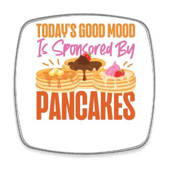 Pancake Lover Kids Today's Good - Viereckiger Kühlschrankmagnet - Weiß - Vorne