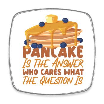 Pancake Lover Kids Pancake est le - Magnet carré - blanc - Devant