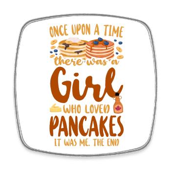 Pancake Lover Kids Fille Once Upon - Magnet carré - blanc - Devant