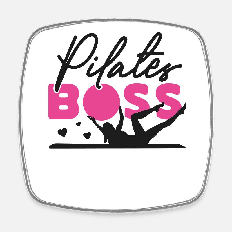 Pilates Instructor Teacher Pilates - Square fridge magnet - white