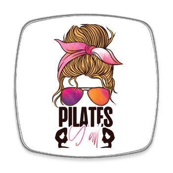 Pilates Instructor Teacher - Viereckiger Kühlschrankmagnet - Weiß - Vorne
