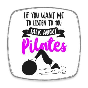 Instructeur de Pilates Professeur Si vous - Magnet carré - blanc - Devant