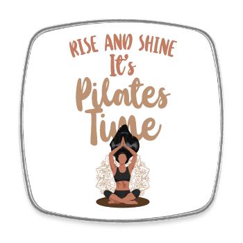Pilates Instructor Teacher Rise - Viereckiger Kühlschrankmagnet - Weiß - Vorne