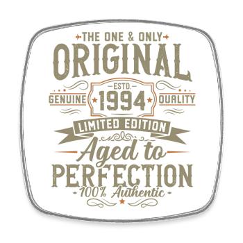 Original 1994 Vintage Vintage Birthday Gift - Square fridge magnet - white - Front
