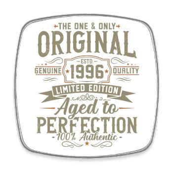 Original 1996 Vintage Vintage Cadeau d’anniversaire - Magnet carré - blanc - Devant