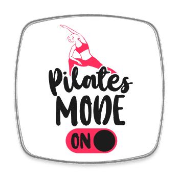 Pilates Instructor Teacher Pilates - Viereckiger Kühlschrankmagnet - Weiß - Vorne
