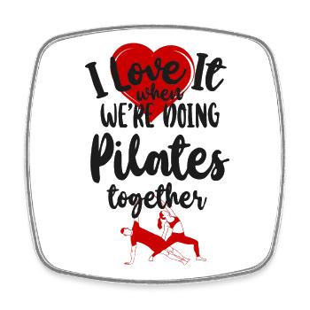 Pilates Instructor Teacher Friends - Square fridge magnet - white - Front