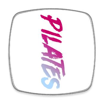 Pilates Instructor Teacher Pilates - Viereckiger Kühlschrankmagnet - Weiß - Vorne