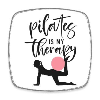 Pilates Instructor Teacher Pilates - Viereckiger Kühlschrankmagnet - Weiß - Vorne