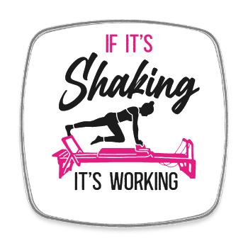 Pilates Instructor Teacher If - Square fridge magnet - white - Front