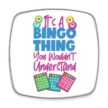 Bingo Player It's A Bingo Thing - Square fridge magnet - white - Front