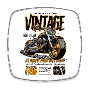Moto Motards Motard Anniversaire Né En 1986 - Magnet carré - blanc - Devant