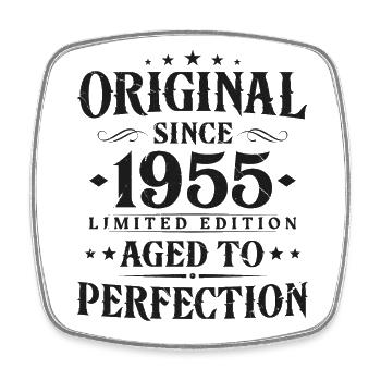 Original Since 1955 Vintage Cadeau d’anniversaire - Magnet carré - blanc - Devant